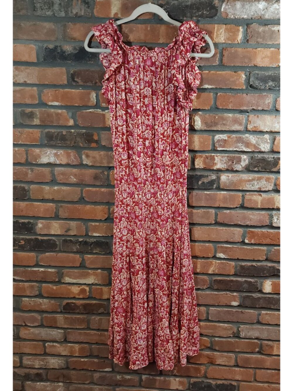 Natural Life Havana Nights Floral Print Tiered Ruffled Maxi Dress Boho Women's S - Picture 9 of 12
